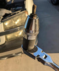 Broken Stud Remover Tool Three Eighths Inch Bolt And Stud Extractor for removing damaged studs from vehicle exhaust.