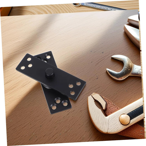 Heavy Duty 360 Degree Rotation Stainless Steel Pivot Hinge For Hidden Doors Concealed Door Hinge By Zerodeko on wooden surface
