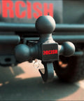 360 Degree Swivel Tri-Ball Trailer Hitch Mount For 2 Inch Receiver With Hook And Pin No-Fuss Ball Mount Adjustment Without Disassembly Heavy Duty Tow Accessory For Easier Towing And Versatile Fits, tri-ball hitch close-up