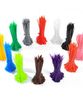 Massive 1200 Pack Multicolor Zip Ties 4 Inch Self Locking Nylon Cable Ties Set In 12 Colors For Home Office Garden Garage Workshop UV And Heat Resistant PA66 Durable Easy To Use Cable Management For Cables And More displayed in bundles