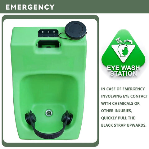 Emergency Eye Wash Station Pull Strap Replacement Black Dust Cover For Portable Eyewash Station