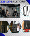 Two Inch Heavy Duty Carabiner Clips Pack Of 50 M5 Black Galvanized Steel for hammocks, gym setups, and outdoor gear applications