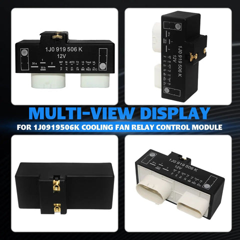 Multi-view of Volkswagen Cooling Fan Relay Control Module For Beetle 2000-2010 Golf 2000-2006 Jetta 2000-2005 And Audi TT 2000-2006 Replace FCM103 902419 1J0919506K RY1670 1R3546 No Fuss Install, Plug And Play, Reliable Cooling For Multiple VW And Audi Models