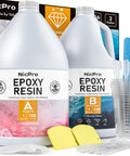 2 Gallon Crystal Clear Epoxy Resin Kit Pro Grade All In One Studio Set With High Gloss Finish Bubbles Free Formula For Art