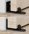 Sliding Barn Door Bottom Floor Guide With Wall Mounted Rollers, Adjustable Stay Roller And Ball Bearings, Flat Bottom