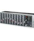 Premium 12 Input Rack Mount Mixer With XENYX Mic Preamps And British Style EQs Plus Studio Quality Multi FX Processor side view