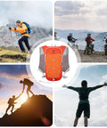 Trail Ready Hydration Vest With Adjustable Chest Straps, Lightweight Pack in outdoor adventure settings for men