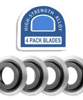 Heavy-Duty Replacement Wire Stripper Blades 4 Pack High-Strength Alloy Scrap Copper Wire Cutters Fit HXSMS-26 Machine - High-temp alloy blades.