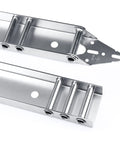 Heavy Duty Garage Door Top Fixture Brackets With Quiet Nylon Rollers For Residential Doors, Reinforcement And Opener Hookup