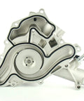 Front view of the 5.7L Hemi Water Pump for Dodge Ram 1500 2500 3500 and Chrysler Aspen Durango 2009-2018 with OE-style fittings.