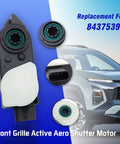 Front Grille Active Aero Shutter Motor Oem Replacement 84375398, close-up view of actuator with one connector and mounting details.