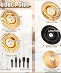 Pro Grade Wood Carving Disc Kit for 4 and 4.5 Inch Angle Grinders with 7/8 Inch Arbor size chart and components