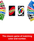 Total Kick Back Uno Card Game For Weekend Hangouts, Family Friendly Classic Party Deck with colorful action and wild cards displayed.