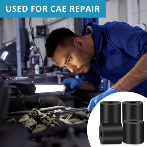 20 Piece Multi Use Rubber Spacers Set One Inch Outer Diameter Three Eighth Inch Inner Diameter One Inch Thick Anti Vibration Neoprene Bushings Tear Resistant Black Washers For Everyday Home And Car Fixups in an engine repair scene