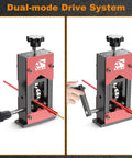 Go-To Manual Wire Stripper Machine with dual-drive system, shown with drill and hand crank options for stripping 0.06-1.18 inch wires.