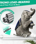 Wall Mounted Stair Handrail With Grippy Abs Cover And Solid Stainless Core For Indoor Outdoor Use Heavy Duty Anti Slip Grab Bar, strong load-bearing design.
