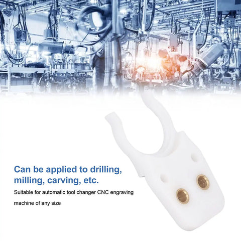 Heavy Duty Abs Tool Clamp For Cnc Machines Robust Precision Auto Fixing Jig Heavy Duty Workholding Holder Durable And Wear Resistant Industrial Gear close-up with white ABS material, suitable for various CNC applications.