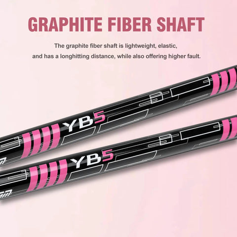 Graphite shafts from Women's 12 Piece Golf Club Set With 460cc Driver, Fairway Wood, Hybrid, Irons, Putter, Right Handed
