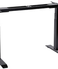 Electric Stand Up Desk Frame With Dual Motor And Three Stage Lifting For Smooth Height Adjustment Includes Four Memory Preset Keypad