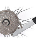 Chain Whip And Freewheel Remover Tool For Bikes, Cassette Lockring Sprocket Removal Kit with carbon steel chain whip on bike wheel
