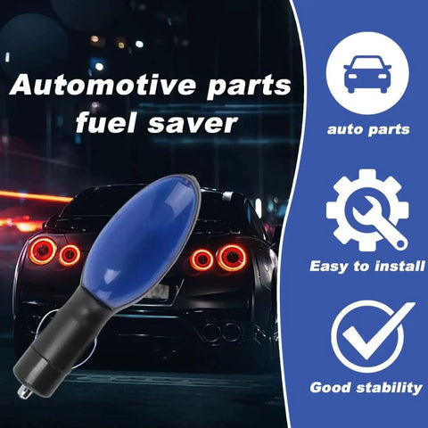 Gas Saver Plug Universal Fuel Sync Device For Cars Trucks And Diesel Engines Save More Fuel Instantly With Easy Install Extend Range And Cut Costs Automotive Spill Saver For Gasoline Lubricants Water And Diesel displayed with car in background