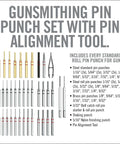 Pro Grade Gunsmithing Punch Set Kit With Roll Pin And Flat Tip Punches For Firearms Disassembly, Brass Punches Included overview