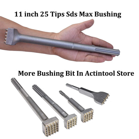 SDS Max Concrete Repair Patch Bushing Tool For Surface Prep And Patch Work Eleven And Three Quarters Inch Length One