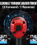 Professional 1 Inch Air Impact Wrench Equipped With A Heavy Duty Twin Hammer System Spits Out 2350 Ft Lbs Of Peak Torque And 5500 Rpm Directly From The Hose To Straight Up Bust Rusted Studs, showing flexible torque adjustment options.
