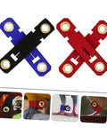 Soft Bird Foot Muffs And Leg Bands Set for parrots, pigeons, cockatiels; durable suede foot rings, red and blue colors.