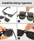 Polarized Clip On Lens For Meta Wayfarer Gen 2 Large 53 By 22 RW4008 RW4012 installation process.