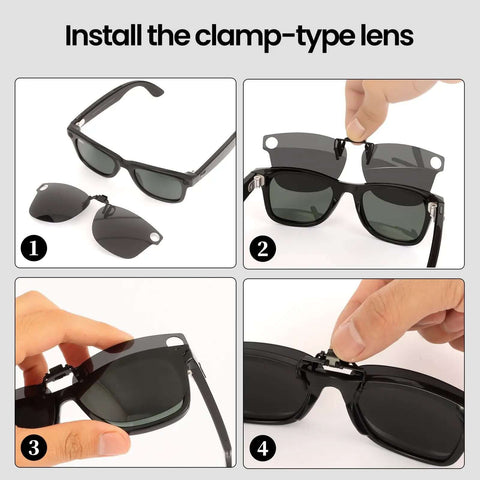 Polarized Clip On Lens For Meta Wayfarer Gen 2 Large 53 By 22 RW4008 RW4012 installation process.
