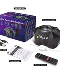 Star Projector With Bluetooth Speaker Remote For Bedroom And Parties Dope Vibe, 3 In 1 Galaxy Aurora Moon Night Light with USB and remote.