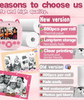 Universal Thermal Paper Roll Refills For Printer And Kids Instant Camera 57x25mm Non Sticky 5 Roll Pack Great For D20 D21 C9 T02 002 C15 C22 1 M02 M2 A32G Q5 P1 And Most Mini Printers And Cameras; 57x25mm thermal paper rolls for kids instant camera and mini printer