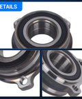 Close-up of Rear Wheel Bearing And Hub Assembly Set Of 2 For BMW X5 2000-2006 And 5 Series 2004-2012 Models, metal exterior shown
