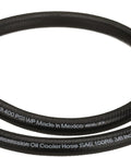 Gates transmission oil cooler hose, 3 ft length, 3/8 in ID, black rubber, coiled