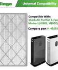 HE401 Replacement Filter For Air Purifier 4 Series Top Pick Upgrade With High Efficiency Filtration 99.97 Percent 0.3 Micron Part HE4FKPET