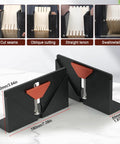 Heavy Duty Adjustable Aluminum Right Angle Spline Jig For Serious Woodworkers Featuring Wide Clamping Range To Knock Out Solid Miter Joints On Custom Frames And Drawers Quick with adjustable angles and clamps.
