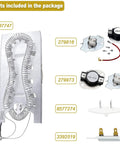 Dryer Heating Element Kit Compatible With Whirlpool Cabrio Kenmore He2 He3 Maytag Dryers Replacement NiCr Coil With Durable Mounting Supports