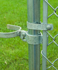 Heavy Duty 1 3/8 Inch Chain Link Fence Gate Post Hinge Set Built Tough Galvanized Carbon Steel 4 Pack For 32mm Pipe Panels Male And Female