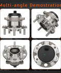 Rear Wheel Hub And Bearing Assembly For Hyundai Sonata 2015-2019, Tucson 2016-2021, Veloster N 2020-2022, multiple views