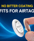 Dead Reliable CR2032 Lithium Coin Batteries Five Pack for Apple Airtags shown close-up with a finger lifting one cell.
