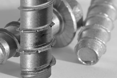 Close-up of Heavy Duty Half Inch By Four Inch Stainless Steel Screw Anchor For Concrete And Masonry Type 304 Seismic And Static Load Rated No Special Drill Bit Needed Hex Washer Head Self Drilling 20 Pack