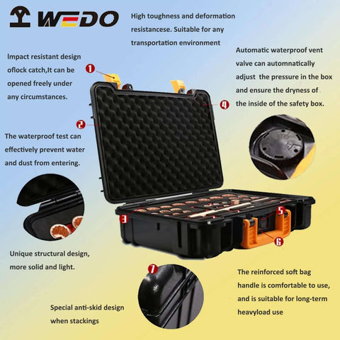 Kickass 21 Piece Non Sparking Tool Set Featuring Hella Tough Die Forged Beryllium Copper Sockets And A Smooth Three Quarter Inch Drive Ratchet Wrench With Sliding T Handle Extension in waterproof case.