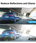 Image comparing effects of Pro-Grade CPL-600 Circular Polarizer Filter For A329S And A229 Ultra Rear Camera; with and without CPL filter.