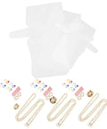 Three Sets Plastic Mesh Sheet Purse Making Kit With Metal Accessories For DIY Bag Crafting, Crochet, Quilting And Sewing Projects, Easy To Personalize And Create Dope, Unique Handbags, white mesh sheets and gold chains