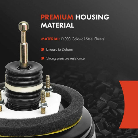 Heavy Duty Vacuum Brake Booster Straight Plug And Go Built Tough For Chrysler 200 2.4L 3.6L 2015 To 2017 And Jeep Cherokee 2.4L 3.2L 2014 To 2019 Direct Swap No Master Cylinder Hassle showing premium DC03 steel material.