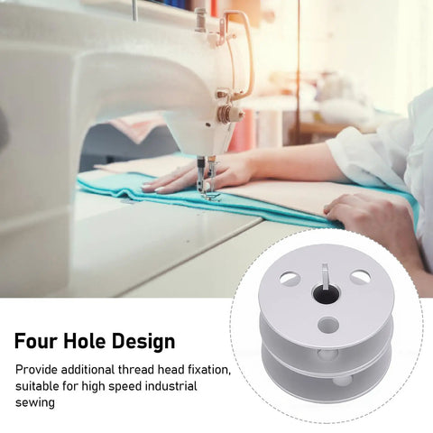 Rock Solid Game Changing Precision Aluminum Bobbins For Durkopp 1767 767 867 887 Industrial Sewing Machines 2 Pack CNC machined four hole design.