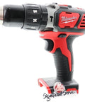 Beefy Compact Cordless Drill Driver Kicking 18 Volt Frameless Torque Featuring Half Inch Chuck Built Like A Tank For Daily Job Site Grind Heavy Duty Bare Tool Rig Ready To Roll side view with black and red design.
