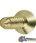 Solid Brass Wood Screws Flat Head Countersink Phillips Drive Size 12 X 4 Inch Rust Free Heavy Duty Fasteners, close-up view.