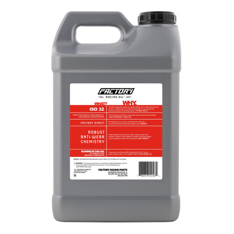 Five Gallon Twin Pack ISO 32 Hydraulic Fluid Anti Wear For Heavy Equipment And Racing Gear With High Oxidation Resistance Rust And Foam Control Superior Water Separation Keeps Your Hydraulics Running Smooth. gray jug